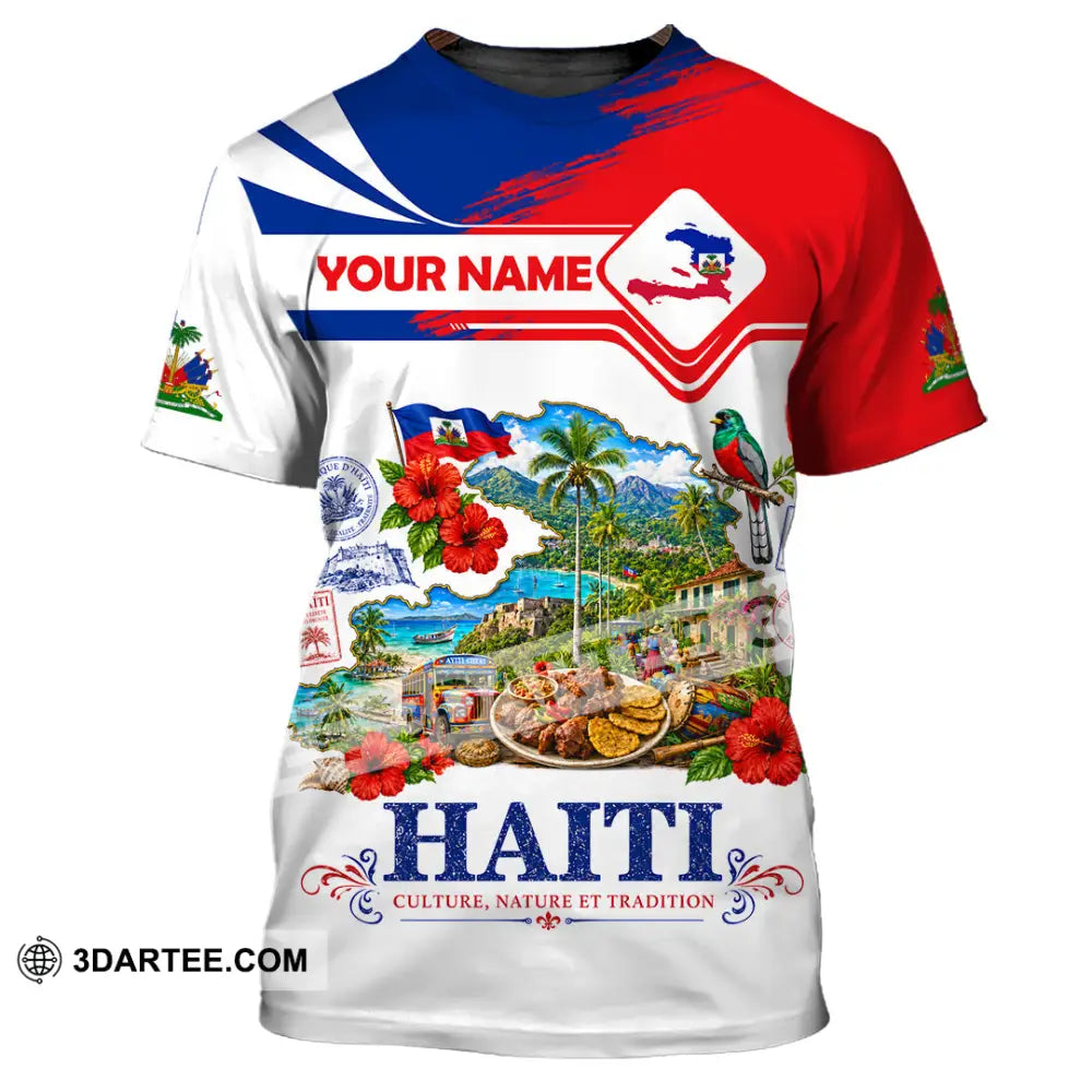 Unisex Shirt - Custom Haiti Shirt - T-Shirt / S - T-shirt