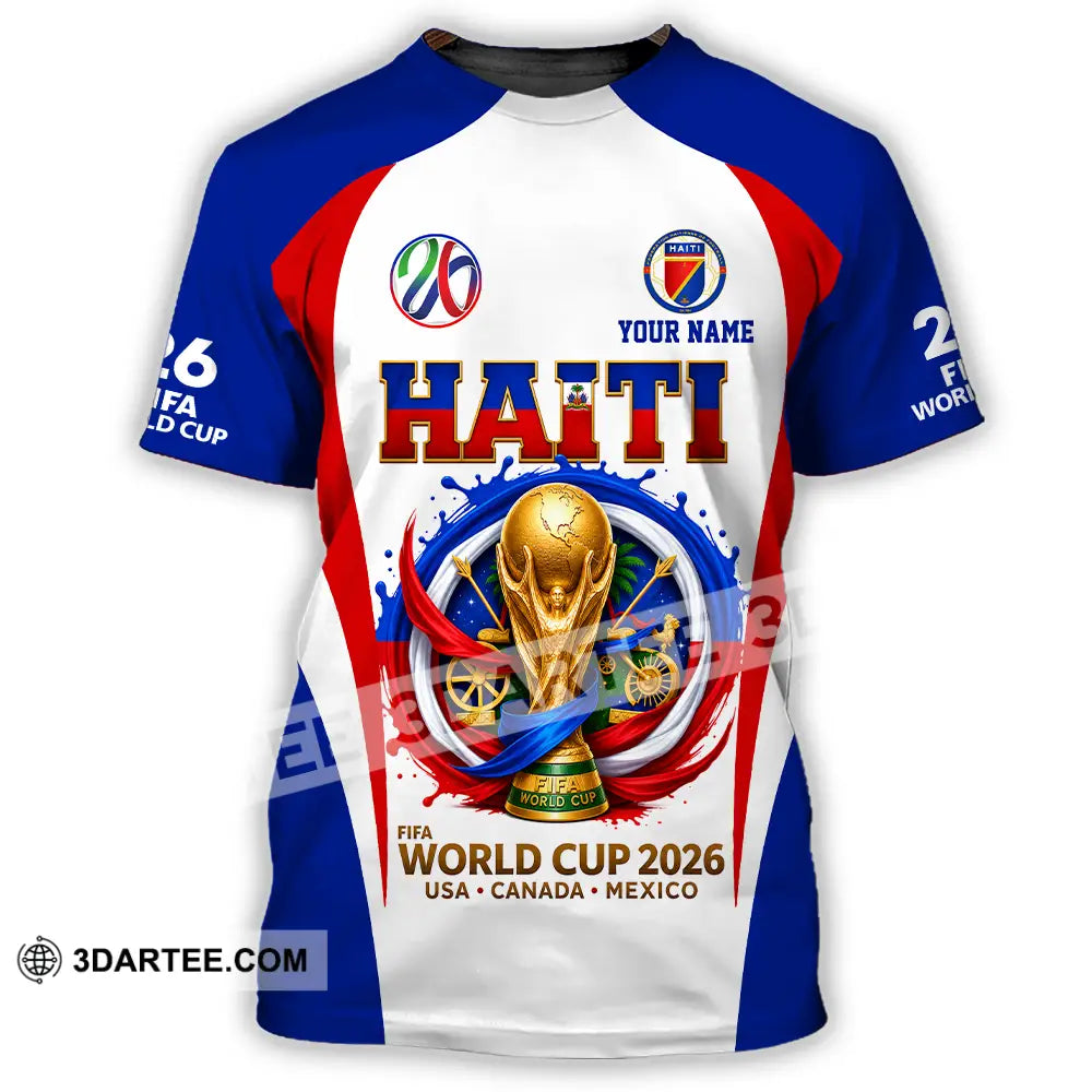 Unisex Shirt - Custom Haiti World Cup 2026 Shirt - T-Shirt / S - T-shirt