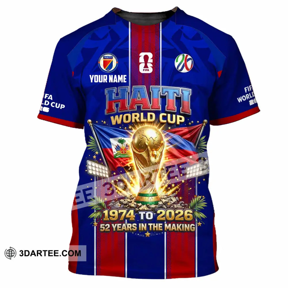 Unisex Shirt - Custom Haiti World Cup 2026 Shirt - T-Shirt / S - T-shirt
