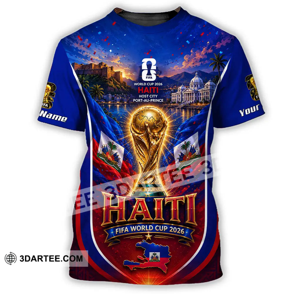 Unisex Shirt - Custom Haiti World Cup 2026 Shirt - T-Shirt / S - T-shirt