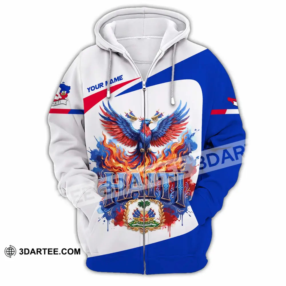 Unisex Shirt - Custom Haiti Shirt - Zipper Hoodie / S - T-shirt