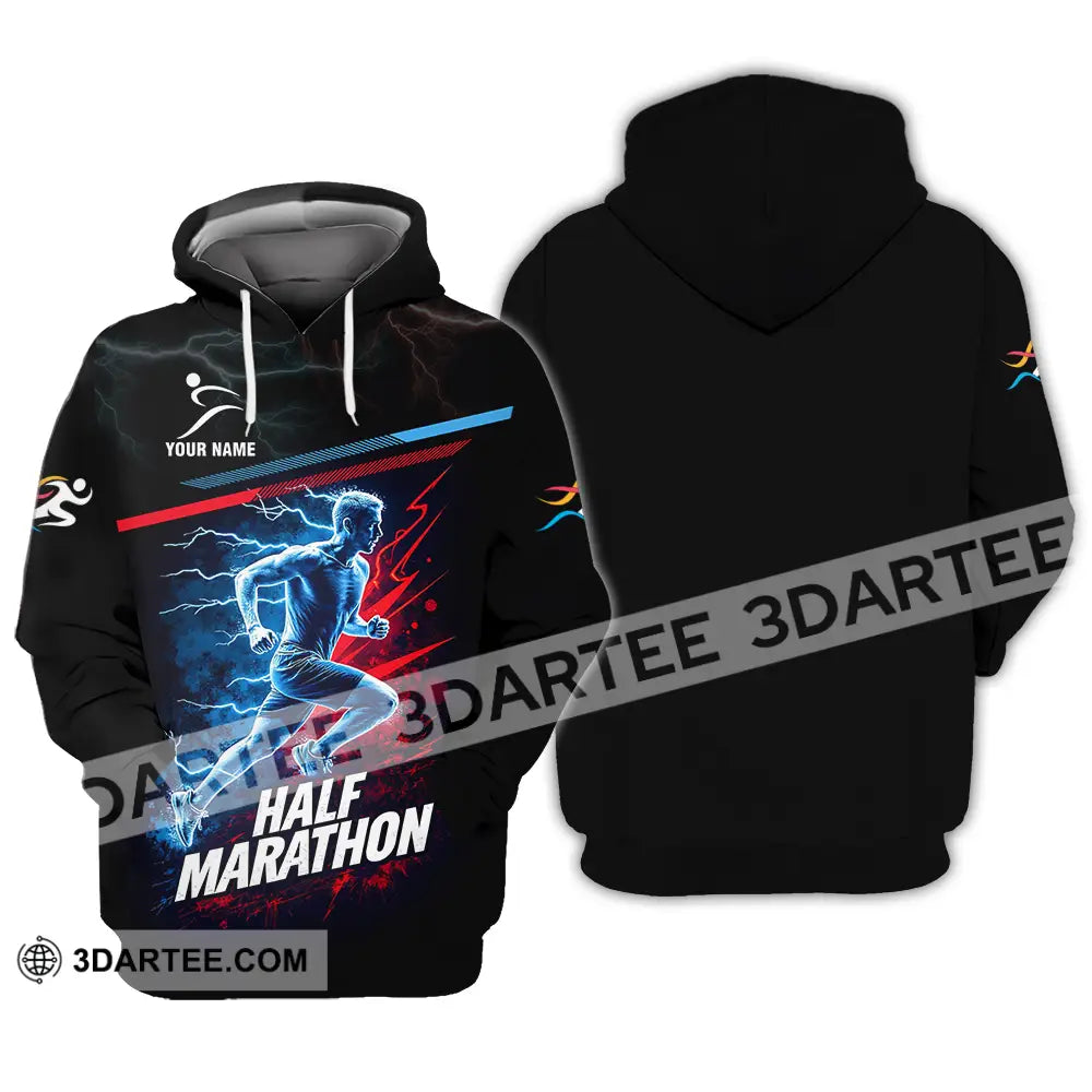 Unisex Shirt - Custom Half Marathon 3D Shirt Hoodie / S T-shirt