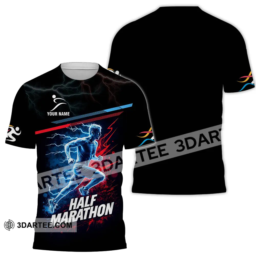 Unisex Shirt - Custom Half Marathon 3D Shirt T-Shirt / S T-shirt