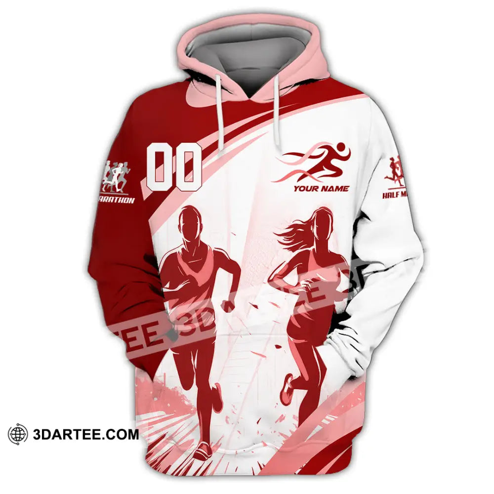 Unisex Shirt - Custom Half Marathon Run 3D Shirt Hoodie / S T-shirt