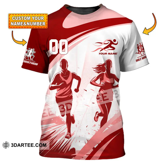Unisex Shirt - Custom Half Marathon Run 3D Shirt T-shirt
