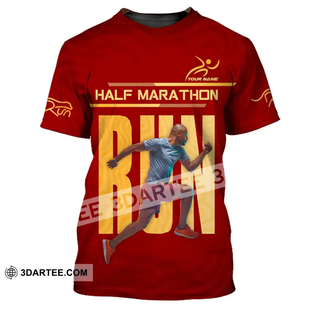 Unisex Shirt - Custom Half Marathon Run 3D Shirt T-Shirt / S T-shirt