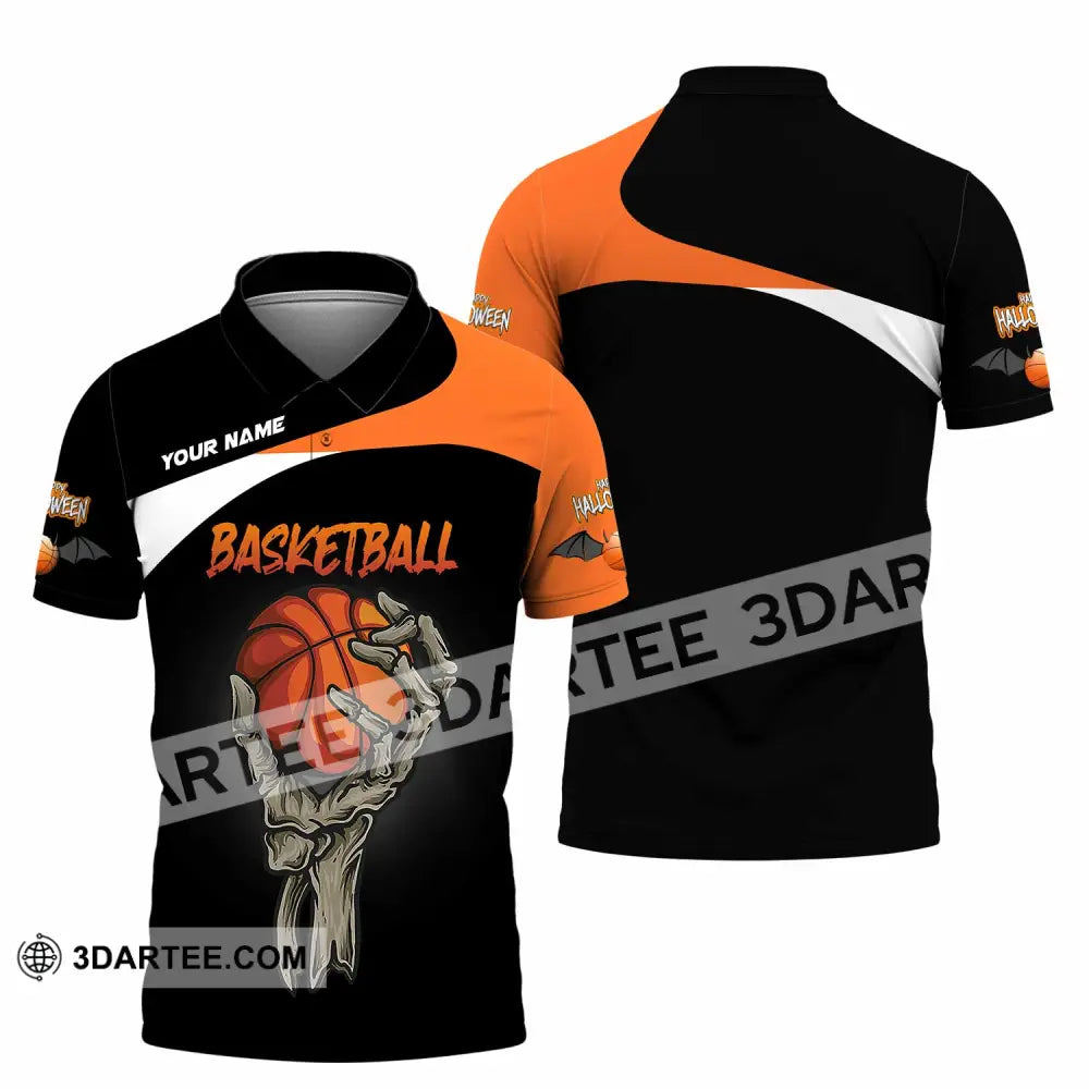Unisex Shirt Custom Halloween Basketball Sport Shirt Polo Shirt / S T shirt