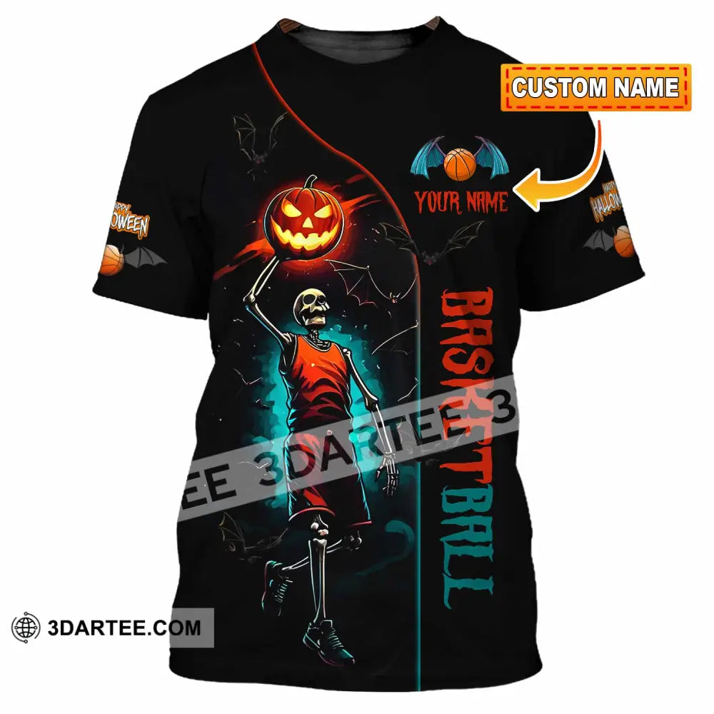 Unisex Shirt Custom Halloween Basketball Sport Shirt T shirt