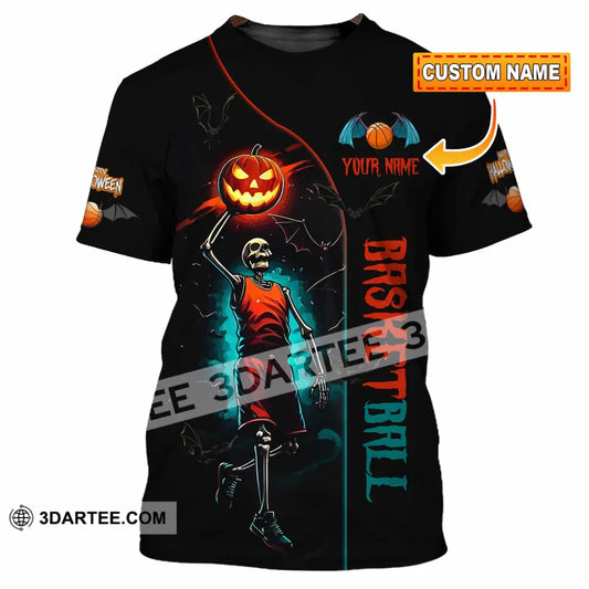 Unisex Shirt Custom Halloween Basketball Sport Shirt T shirt