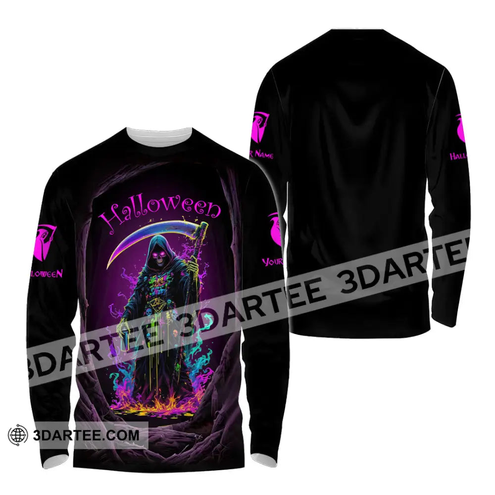 Unisex Shirt - Custom Halloween Design Shirt Long Sleeve Shirt / S T-shirt