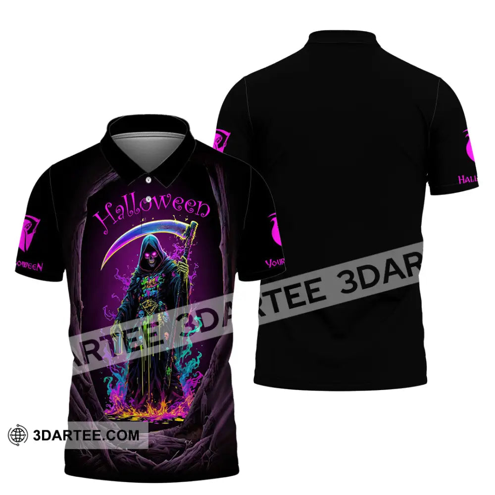 Unisex Shirt - Custom Halloween Design Shirt Polo Shirt / S T-shirt