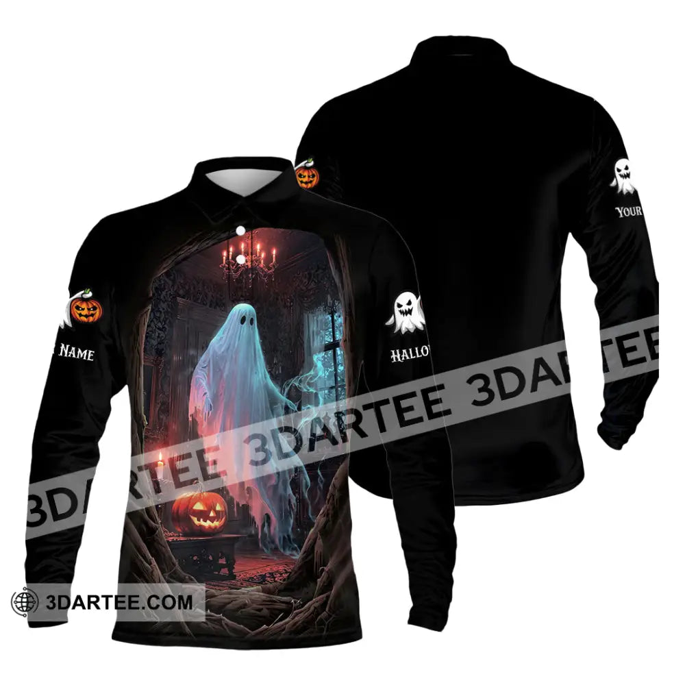 Unisex Shirt - Custom Halloween Shirt Long Sleeve Polo / S T-shirt