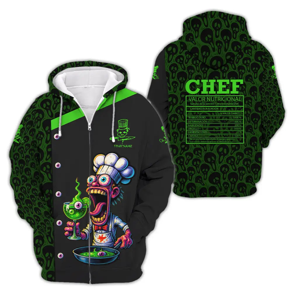 Unisex Shirt - Custom Halloween Master Chef Shirt Zipper Hoodie / S T-shirt