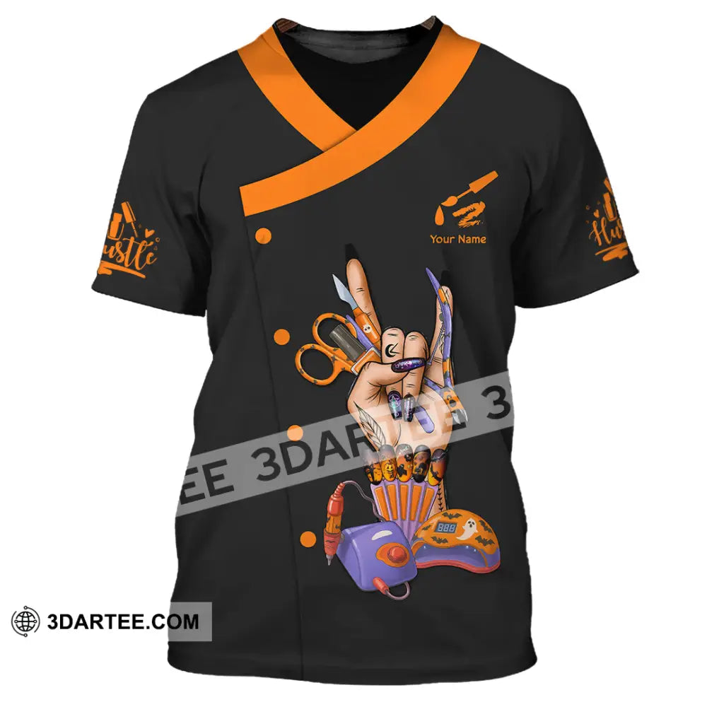 Unisex Shirt - Custom Halloween Nails Artist Shirt T-Shirt / S T-shirt
