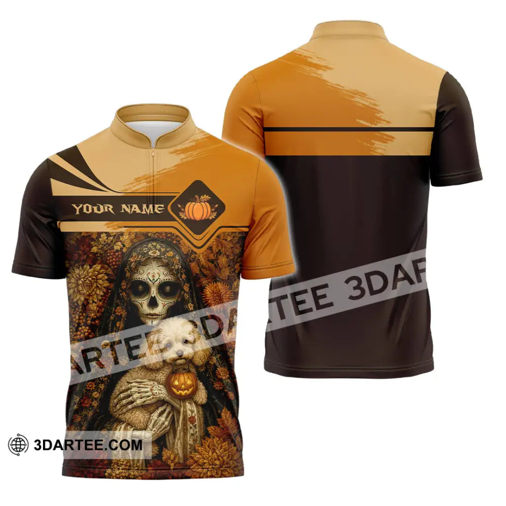 Unisex Shirt - Custom Halloween Shirt - Zipper Polo Shirt / S - T-shirt