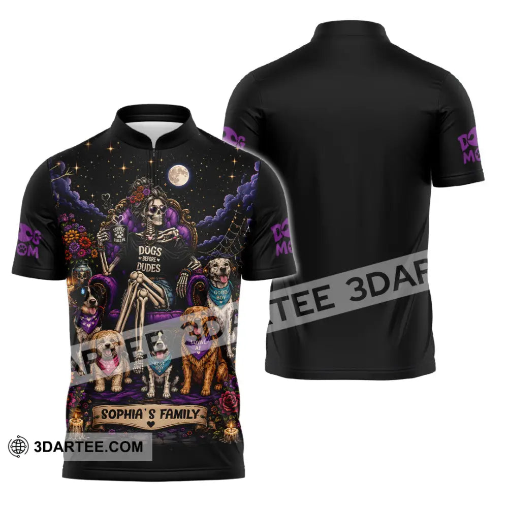 Unisex Shirt - Custom Halloween Shirt - Zipper Polo Shirt / S - T-shirt