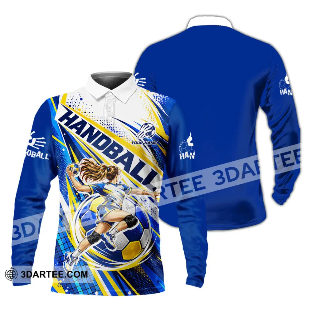 Unisex Shirt - Custom Handball Shirt - Long Sleeve Polo / S - T-shirt
