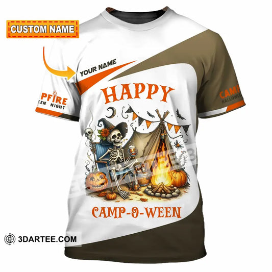 Unisex Shirt Custom Happy Camp O Ween Halloween Camping Shirt T shirt