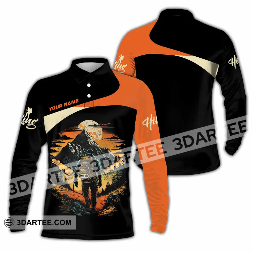 Unisex Shirt Custom Hiking Shirt Long Sleeve Polo / S T shirt