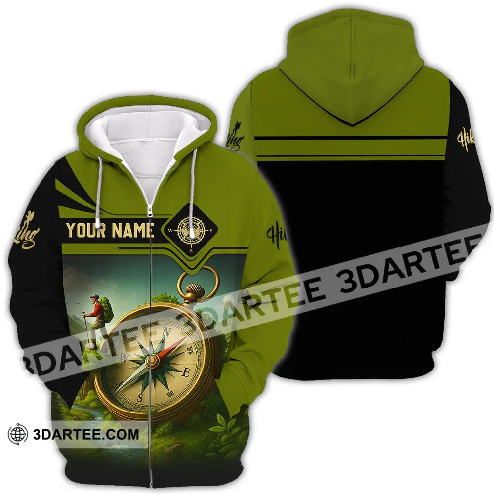 Unisex Shirt - Custom Hiking Lover Shirt Zipper Hoodie / S T-shirt