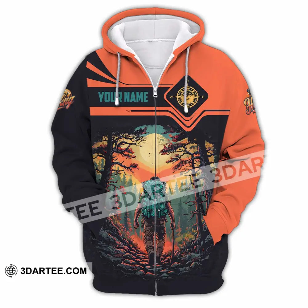 Unisex Shirt - Custom Hiking Shirt Zipper Hoodie / S T-shirt