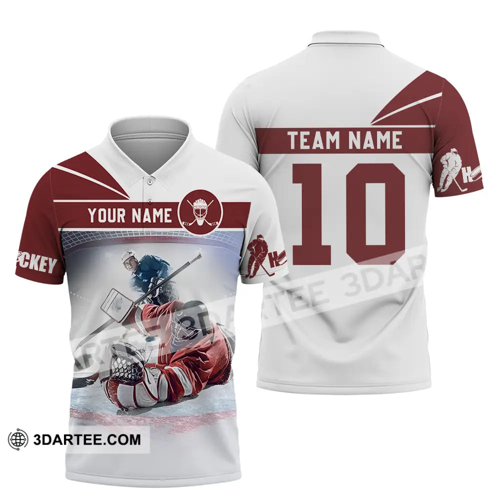 Unisex Shirt - Custom Hockey Shirt Polo Shirt / S T-shirt