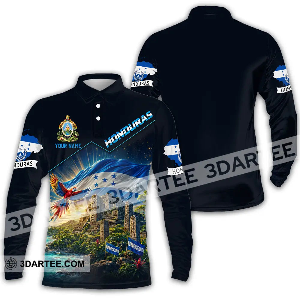 Unisex Shirt - Custom Honduras Shirt - Long Sleeve Polo / S - T-shirt