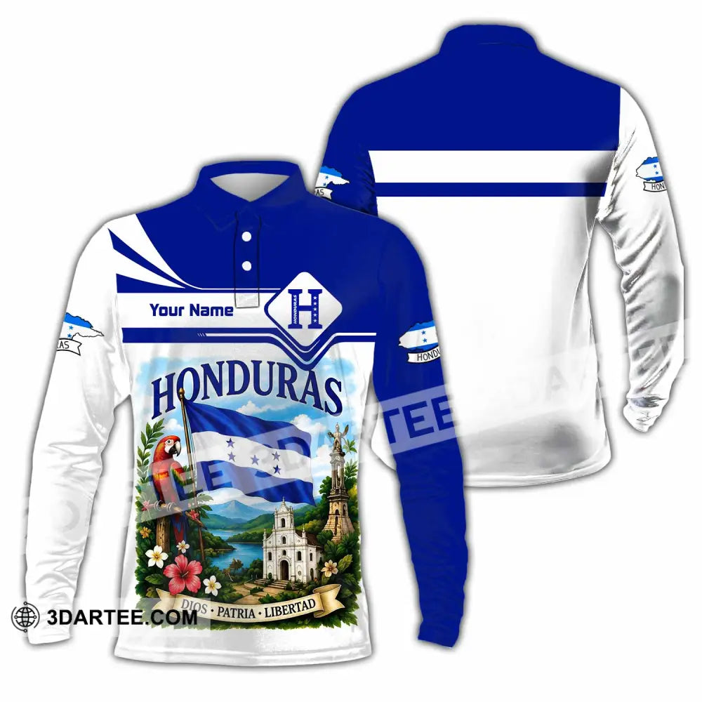 Unisex Shirt - Custom Honduras Shirt - Long Sleeve Polo / S - T-shirt