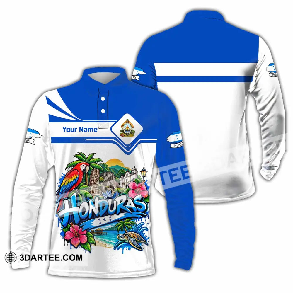 Unisex Shirt - Custom Honduras Shirt - Long Sleeve Polo / S - T-shirt