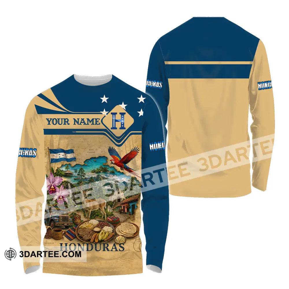 Unisex Shirt - Custom Honduras Shirt - Long Sleeve Shirt / S - T-shirt