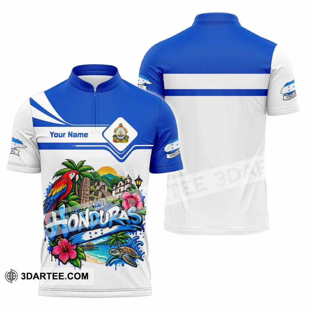 Unisex Shirt - Custom Honduras Shirt - Zipper Polo Shirt / S - T-shirt