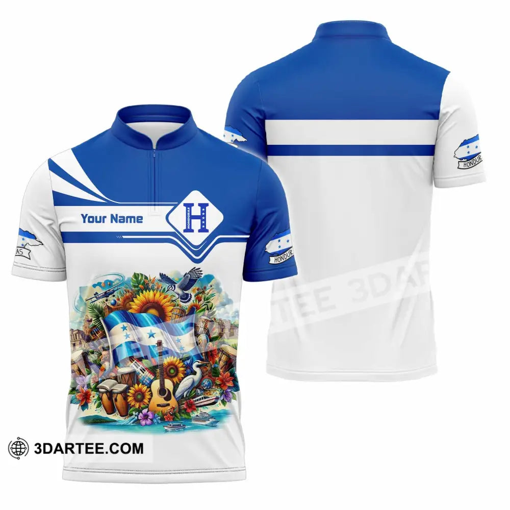 Unisex Shirt - Custom Honduras Shirt - Zipper Polo Shirt / S - T-shirt