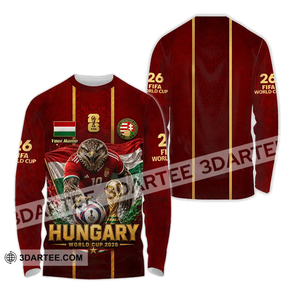 Unisex Shirt - Custom Hungary World Cup 2026 Shirt - Long Sleeve Shirt / S - T-shirt