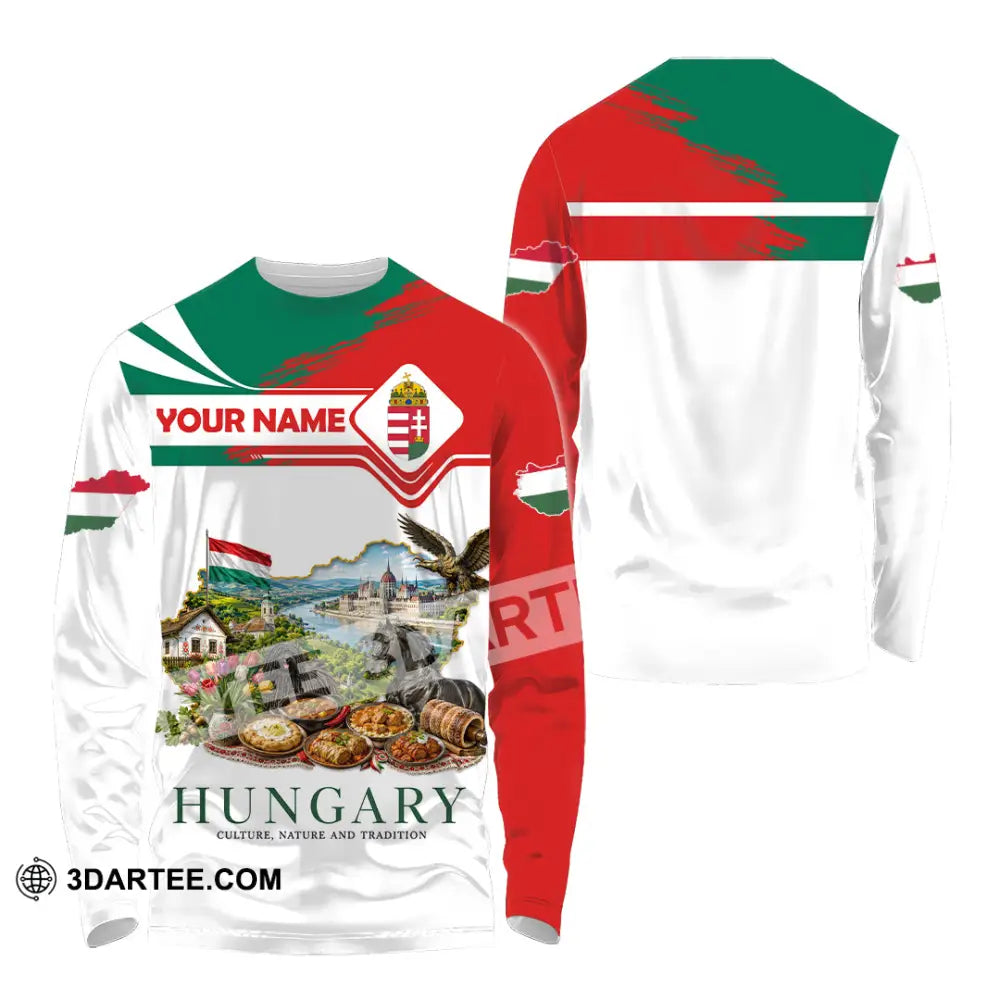 Unisex Shirt - Custom Hungary Shirt - Long Sleeve Shirt / S - T-shirt