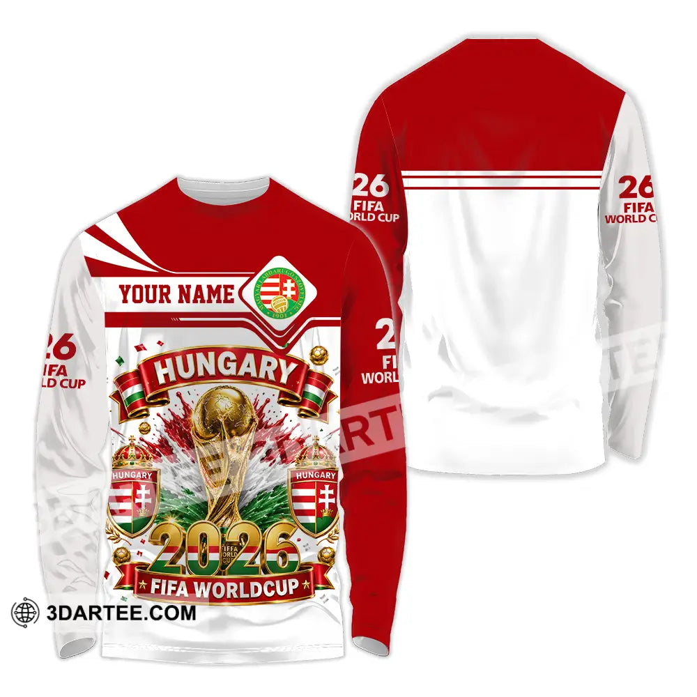 Unisex Shirt - Custom Hungary World Cup 2026 Shirt - Long Sleeve Shirt / S - T-shirt