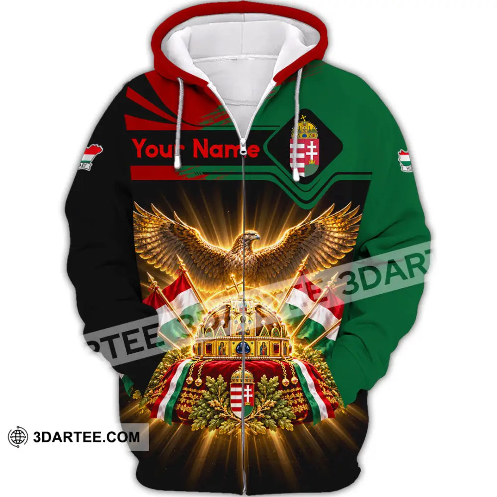 Unisex Shirt - Custom Hungary Shirt - Zipper Hoodie / S - T-shirt
