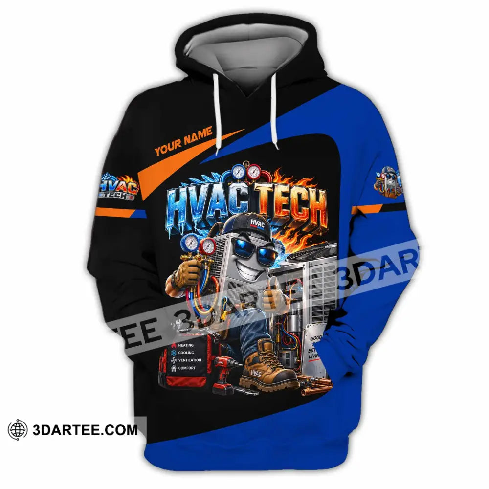 Unisex Shirt - Custom HVAC Tech Shirt - Hoodie / S - T-shirt