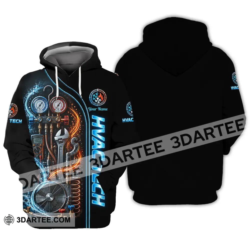 Unisex Shirt - Custom HVAC Tech Shirt - Hoodie / S - T-shirt