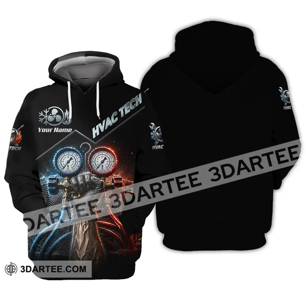 Unisex Shirt - Custom HVAC Tech Shirt - Hoodie / S - T-shirt