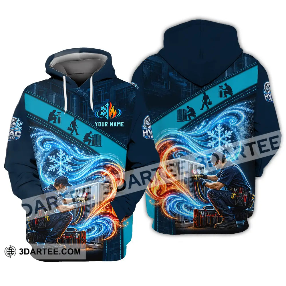 Unisex Shirt - Custom HVAC Tech Shirt - Hoodie / S - T-shirt