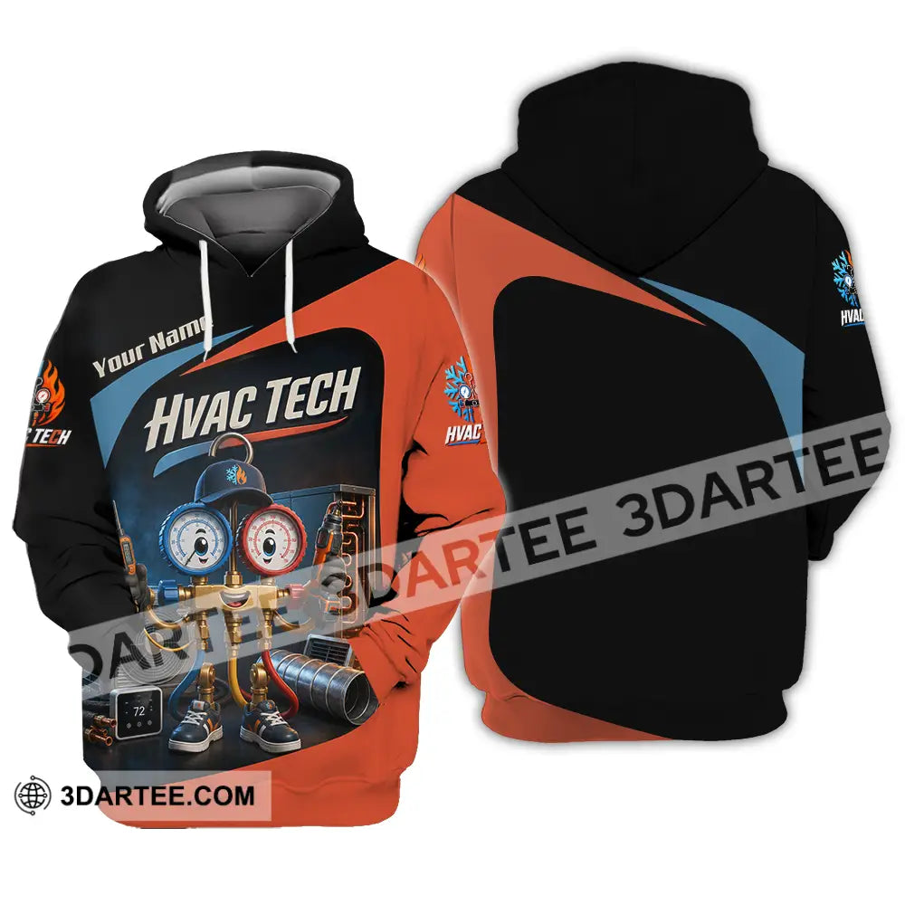 Unisex Shirt - Custom Hvac Tech Shirt - Hoodie / S - T-shirt