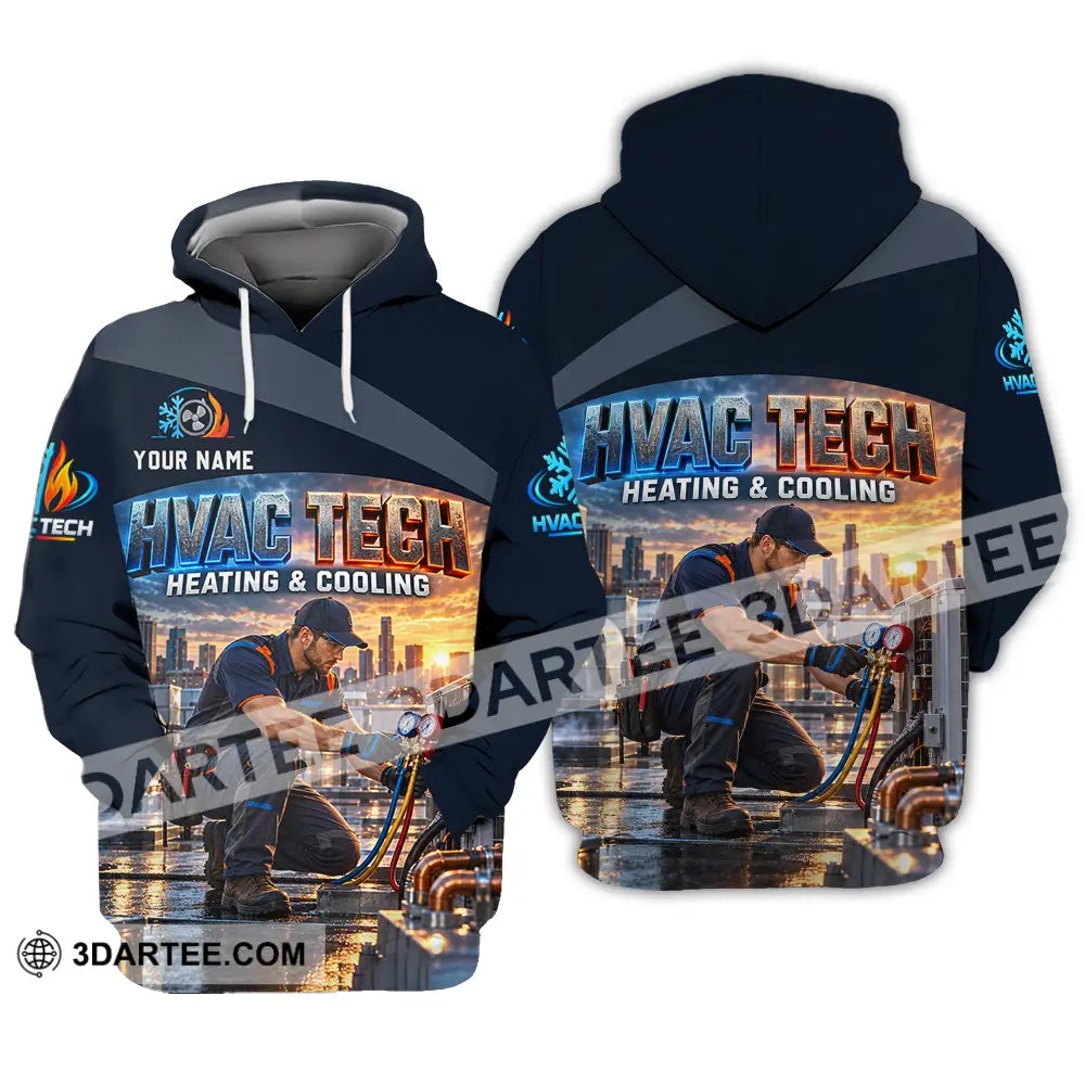 Unisex Shirt - Custom HVAC Tech Shirt - Hoodie / S - T-shirt