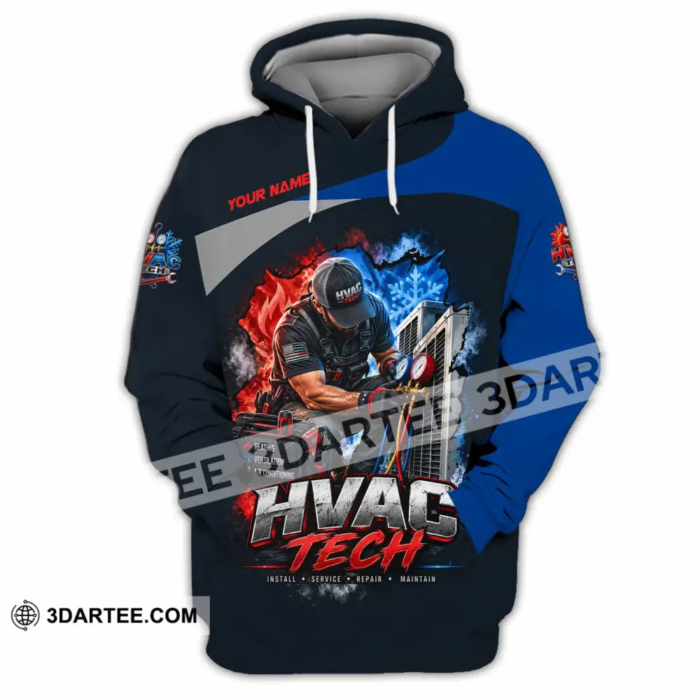 Unisex Shirt - Custom HVAC Tech Shirt - Hoodie / S - T-shirt