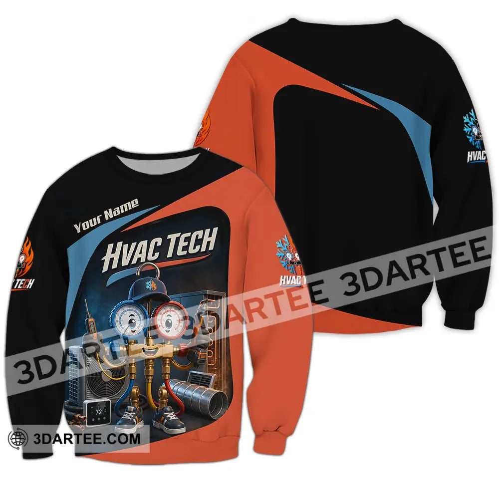 Unisex Shirt - Custom Hvac Tech Shirt - Long Sleeve / S - T-shirt