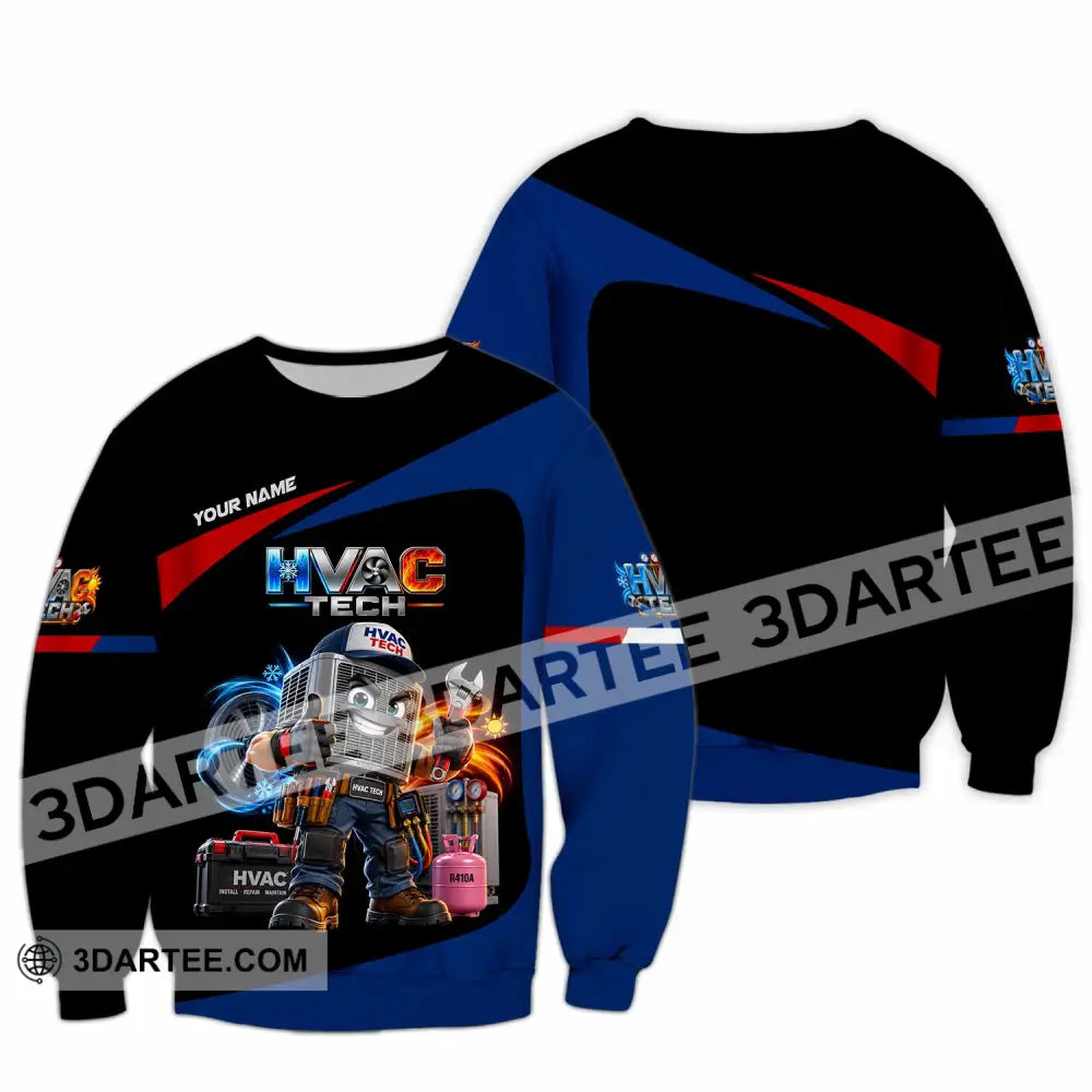 Unisex Shirt - Custom HVAC Tech Shirt - Long Sleeve / S - T-shirt
