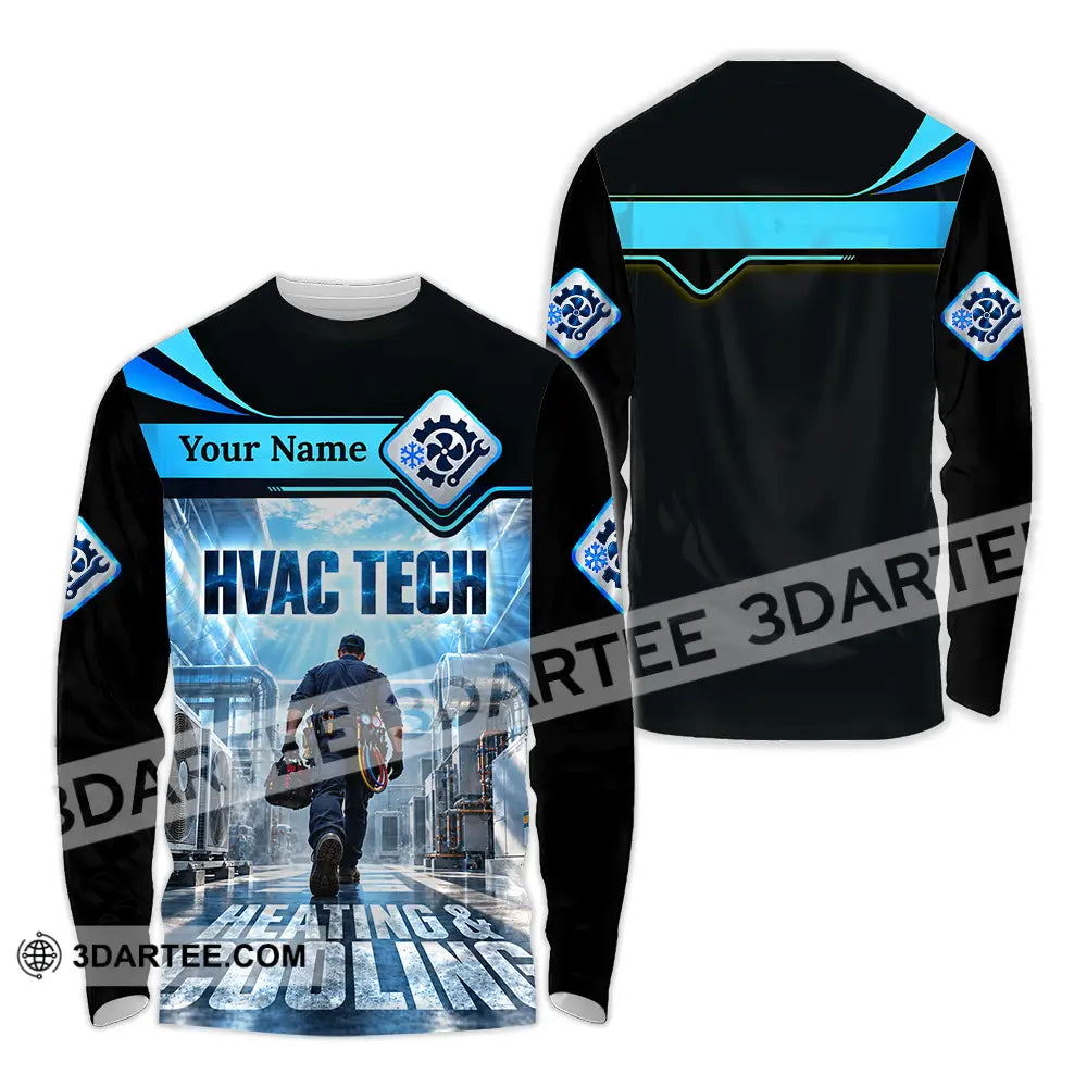 Unisex Shirt - Custom HVAC Tech Shirt - Long Sleeve Shirt / S - T-shirt
