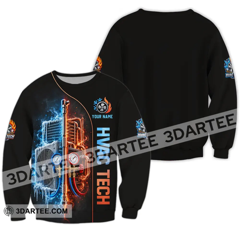 Unisex Shirt - Custom HVAC Tech Shirt - Long Sleeve / S - T-shirt