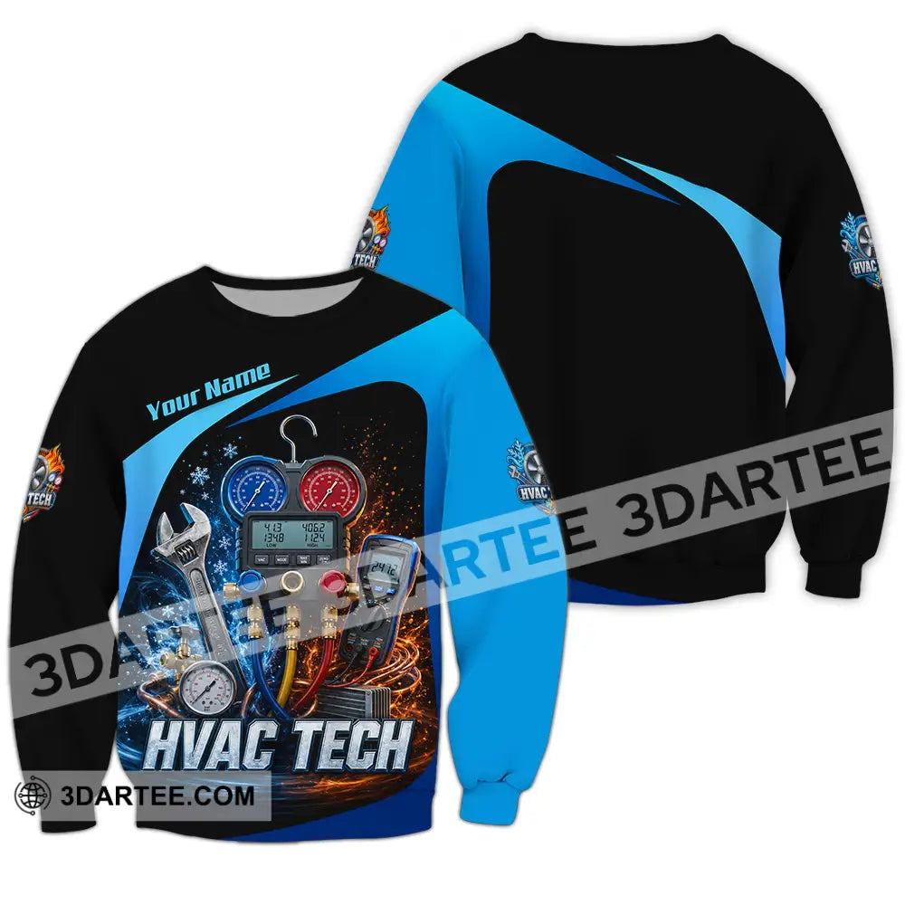 Unisex Shirt - Custom HVAC Tech Shirt - Long Sleeve / S - T-shirt