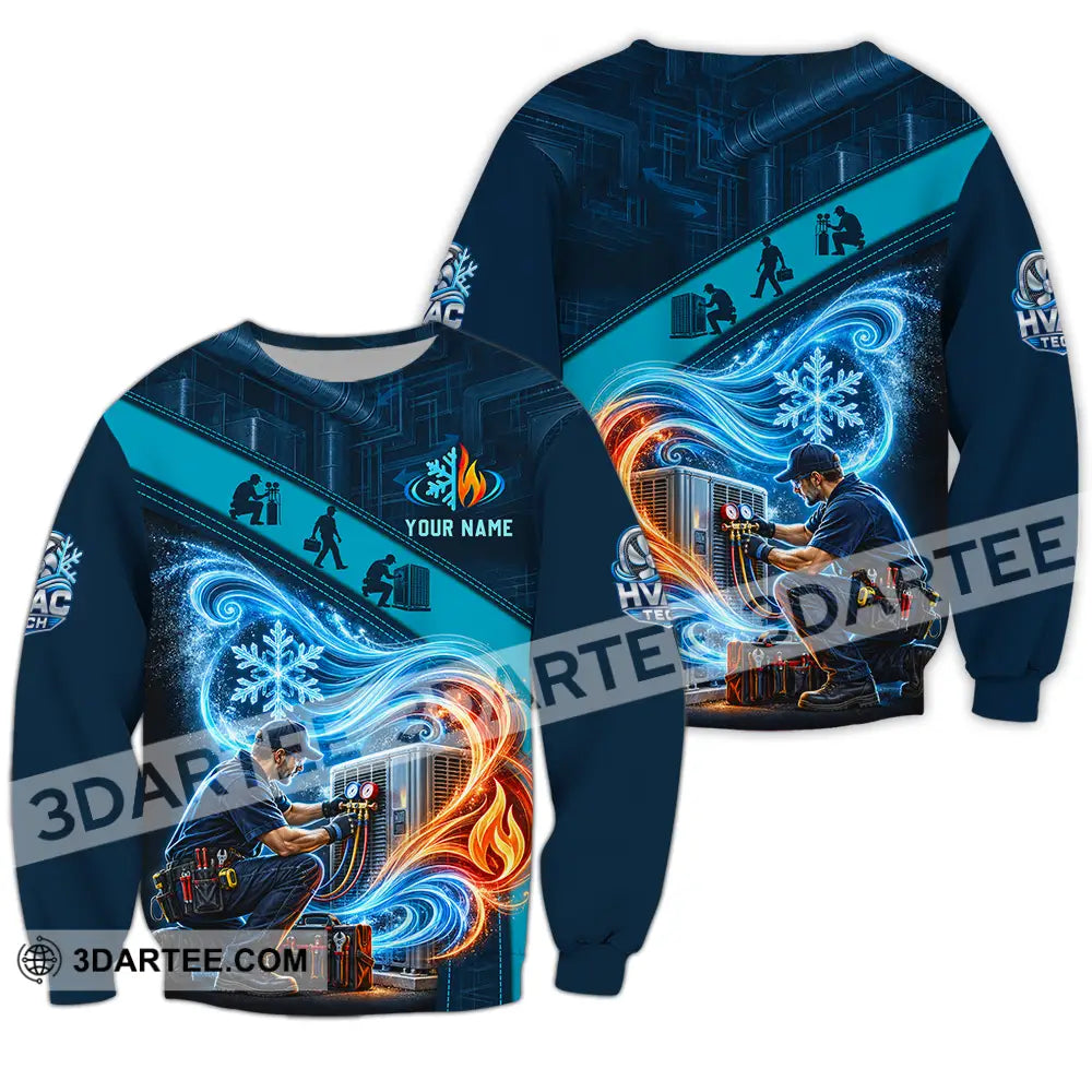 Unisex Shirt - Custom HVAC Tech Shirt - Long Sleeve / S - T-shirt