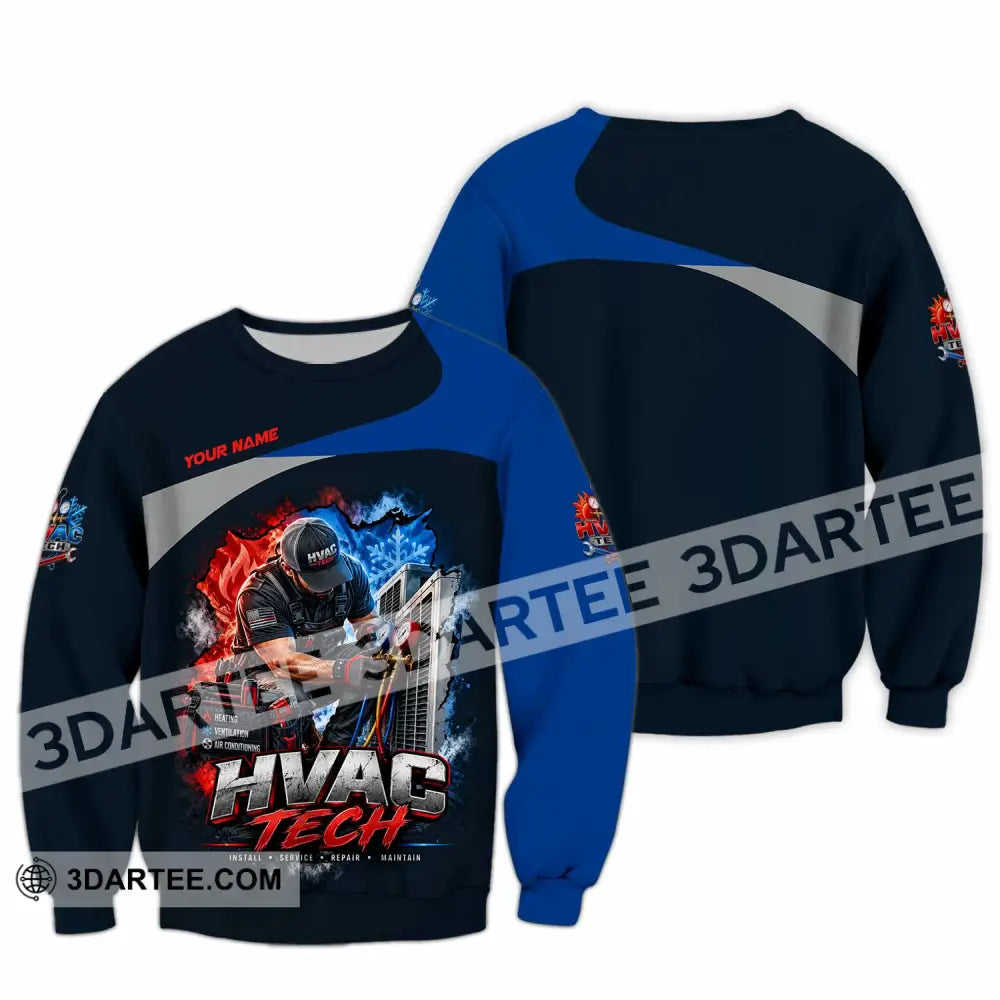 Unisex Shirt - Custom HVAC Tech Shirt - Long Sleeve / S - T-shirt